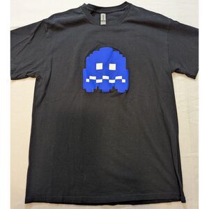 Gildan Space Invaders Graphic T Shirt Mens Large Black Retro Gamer Tee